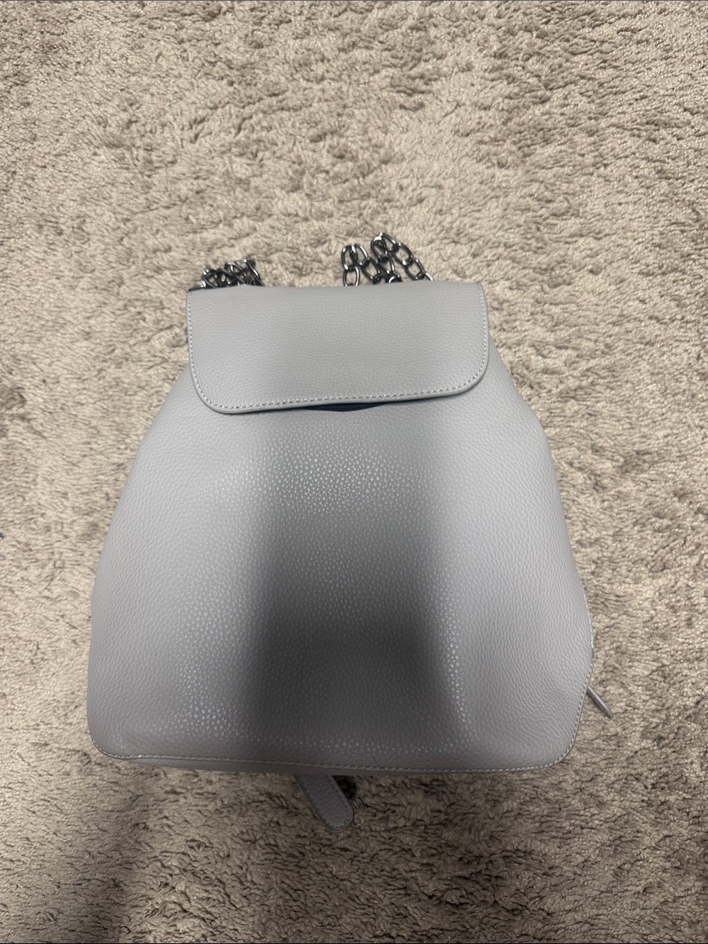 Pebbled Gray Women's Backpack/Handbag